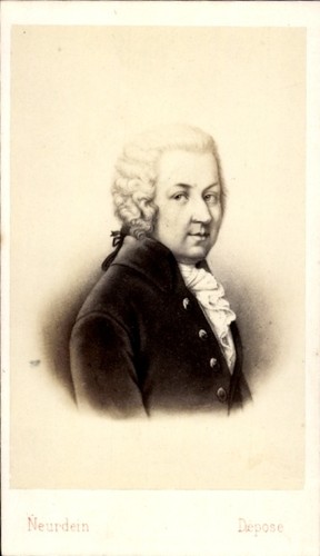 Carte visite komponist - carte, de