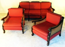 Bergère Sofa+Sessel 20er Jugendstil art deco Wiener Geflecht vgl Chippendale TOP