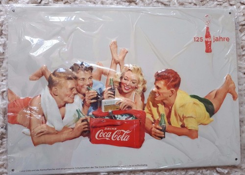 Coca cola blechschild schild - ,