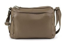 ITALY echt LEDER Schultertasche Damentasche Umhängetasche Crossbag  4020