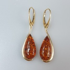 Gold ohrringe mit Baltischer