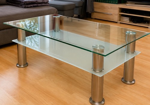 Moderner glas couchtisch mit - moderner,