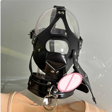 PU Leder Bondage Kopf Kapuze