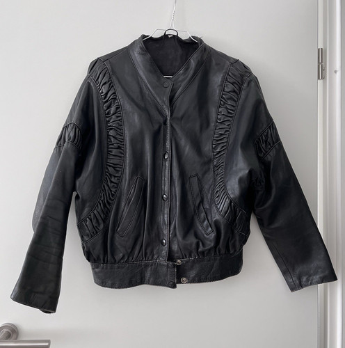 Vintage lederjacke schwarz - vintage,