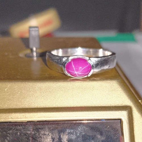 Unikat rosa stern - saphir, ring