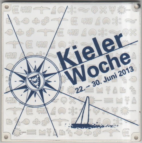 Kieler woche plakette 2013 - kieler,