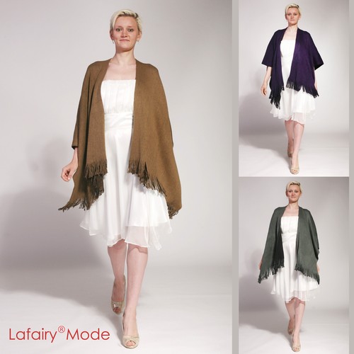 Strickschal poncho cape umhang - cape,