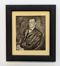 Andreas Paul Weber : Porträt - Dr. Hugo Fischer - Philosoph - um 1930