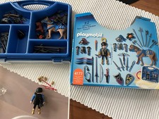 Playmobil 4177 Ritter mit Zubehör und Koffer benutzt