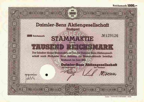 Daimler benz 1942 stuttgart - ag,