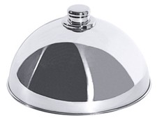 Speiseglocke aus Edelstahl 18/10, hochglänzend, 25 cm Ø, 13,5 cm Höhe