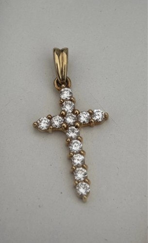 Kreuz anhänger gold - kreuz, mit