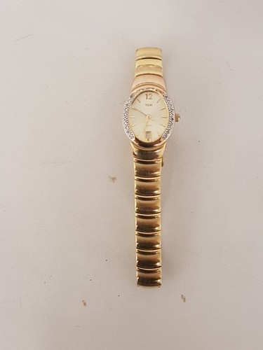 Damen uhr tcm vergoldet mit - damen,