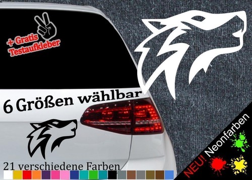 Wolfskopf aufkleber 6 - wolfskopf, -6