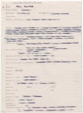 Hobo Paul Hooper Hand Filled Questionnaire 'Bravo' Magazine 1975