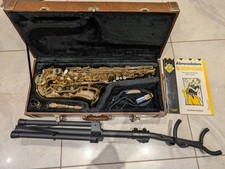 Arbiter Jazz Altsaxophon, Hartschalenkoffer, Ständer, Mundstück, Gurt, Buch