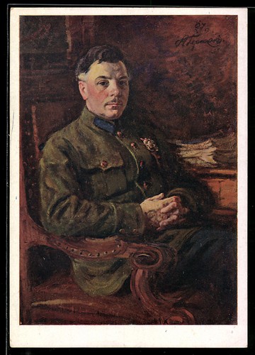 Portrait von marschall - ak,