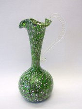 Murano glas vase grün - murano,
