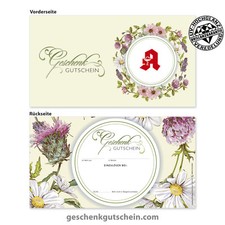 Gutscheinkarten "Standard"