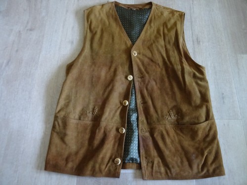Herren wildlederweste 54 - wildlederweste,, gr.54