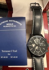 Mühle Glashütte Nautische Instrumente Terranaut Trail I Stahl PVD Schwarz 44mm