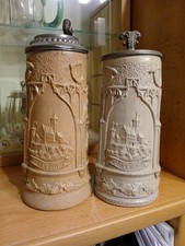 2 Alte Bierkrüge-Motiv