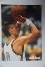 Detlef Schrempf card - 1994 Adidas Autogrammkarte - Seattle SuperSonics