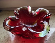 Murano Schale Rot, Vintage
