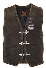 Nubuk Lederweste Lederkutte