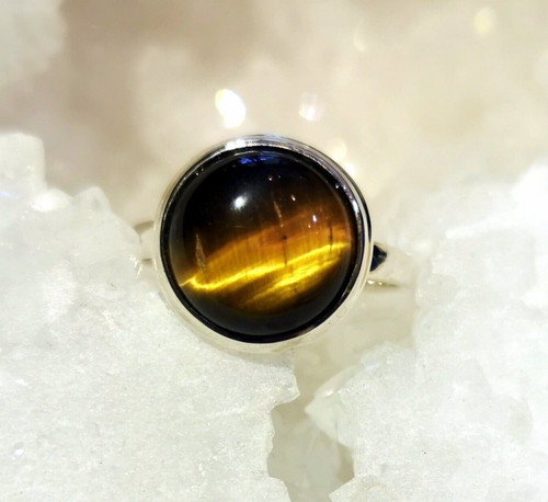 Ring mit tigerauge 925er - tigerauge,,