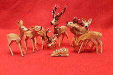 geschnitzte Hirsche, Pyramidenfiguren, Erzgebirge