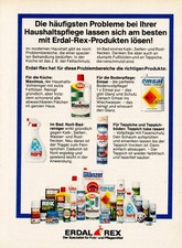 3w7709/ Alte Reklame von 1978 – ERDAL – REX – Spezialist für Pflegemittel