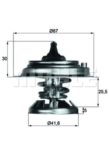 Behr thermostat kühlmittel - kühlmittel, tx