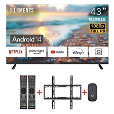 KB ELEMENT 43 Zoll Smart TV, LED FULL HD,  DVB-T2/S2,  Android 14, Frameless