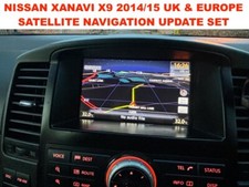 NISSAN XANAVI X9 2014/15 UK & EUROPA SATELLITENNAVIGATION UPDATE SET