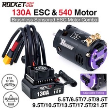 Rocket-RC 540 Brushless Sensored Motor 130A ESC Combo BEC 6V/5A für 1/10 RC Auto