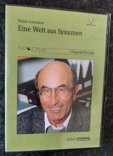 Niklas luhmann eine welt aus - eine,