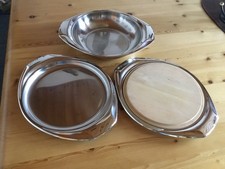 AMC Servierschale 24 cm plus 2 Servierplatten plus 1 Holzbrett