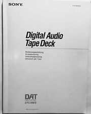 SONY Digital Audio Tape Deck DTC-55ES  175 Seiten MANUAL DAS ORIGINAL