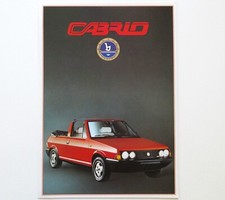 Bertone (Fiat) Ritmo Cabrio Prospekt 1983 deutsch TOP ungelocht selten 