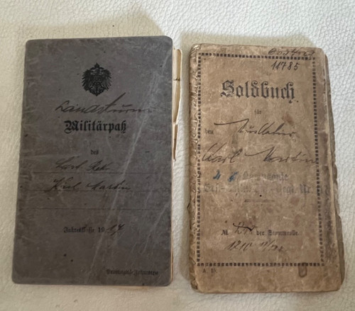 Militär soldat soldbuch - 2x,