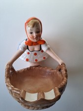 Hummel Figur Goebel Porzellan Aschenbecher Mädchen  seltenes Sammlerstück 