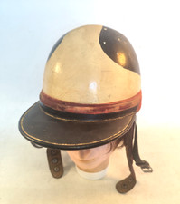 Orig. DDR Helm mit Schild MZ Moped Halbschale Sturzhelm Simson Jawa Schwalbe