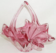 Schale Glas Korb Glasschale