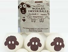 6er Packungen Wäschetrockner Kugeln 100 % Wolltrockner Ball XL Größe wiederverwendbar mit Tasche