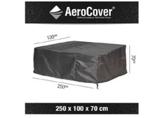 Aerocover  Loungebank Cover Abdeckung Bett Liege Schutzhülle 250 x 100cm schwarz