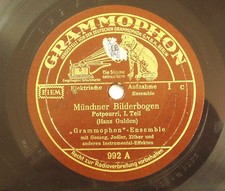 Grammophon-Ensemble"Münchner Bilderbogen"78rpm von 1932