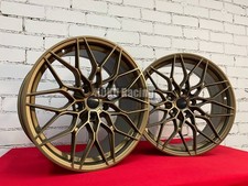 4X 19" 1000M Style 5X112 Felgen Bronze passend für BMW 3 4 5 6 7er G20 G22 G30