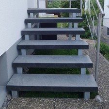 Treppenstufe Rohling aussen Granit Dunkel8cm geflammt ab 120,00€