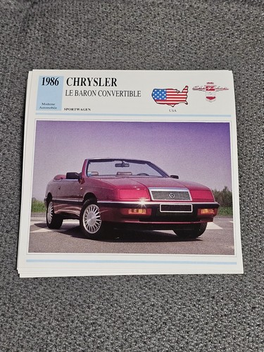 Chrysler baron convertible - le,